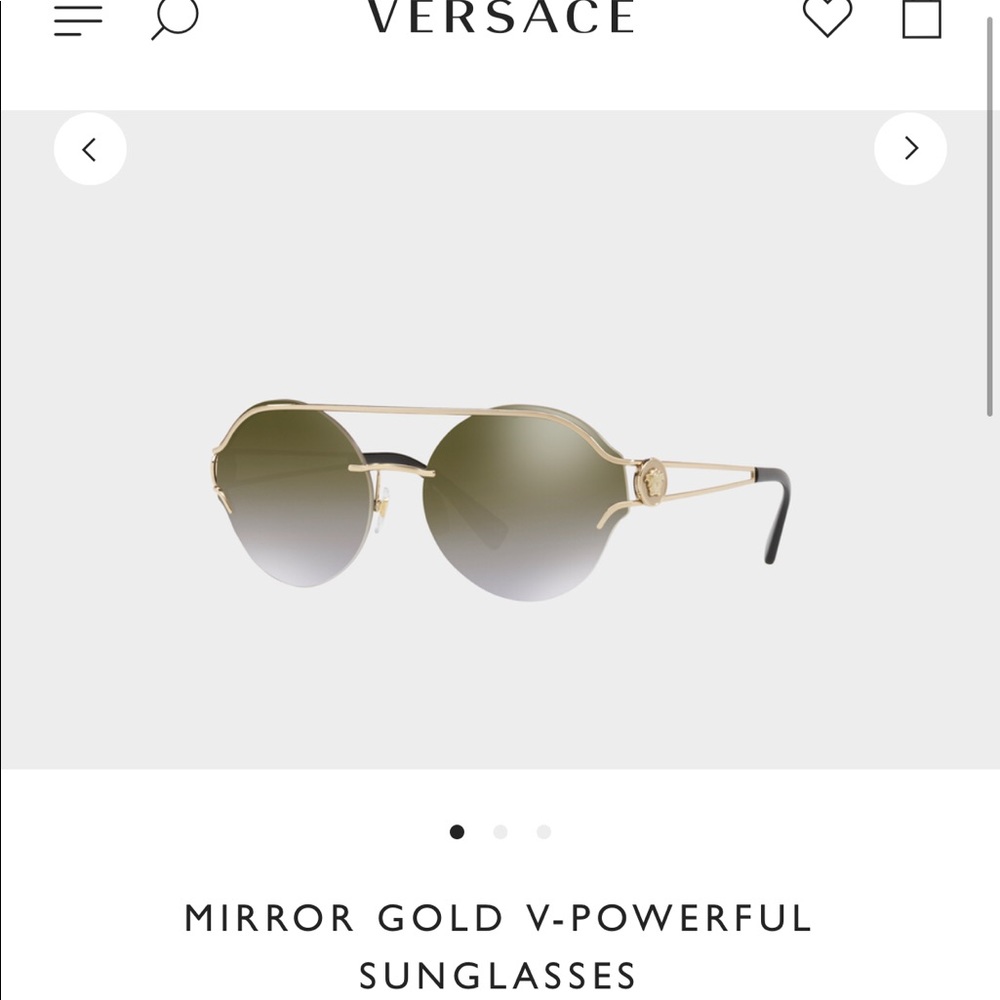 Versace Mirror Gold V-Powerful Woman’s Sunglasses